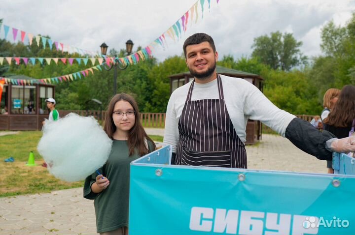 Сладкая (сахарная) вата на праздник