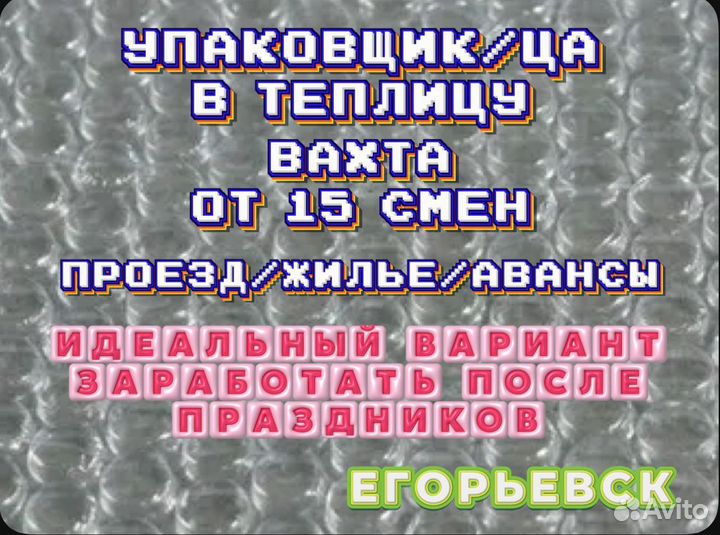 Вахта от 15 смен Упаковщик(ца) в теплицу Сидя