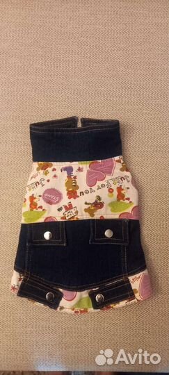 Джинсовое платье для маленькой собачки