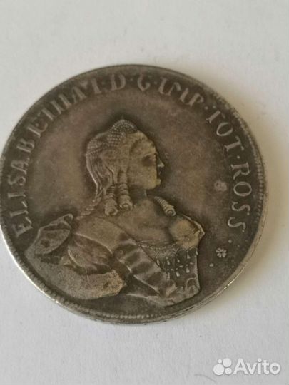 Монета Эстония 1757 год