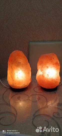 Соляная лампа ночник 2 штуки