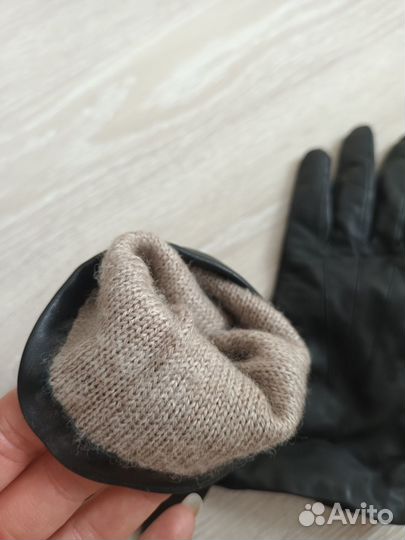 Перчатки женские кожаные 7