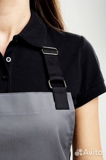 Чёрный китель поварской мужской