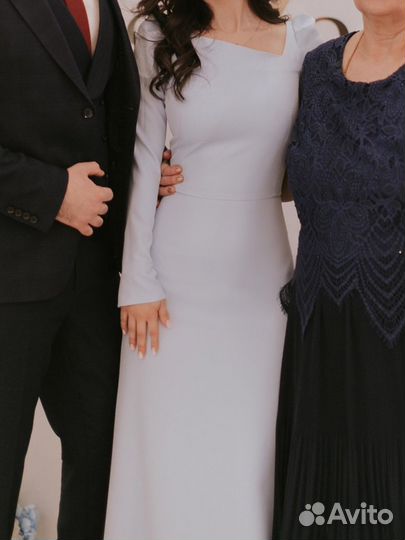 Небесно голубое платье xs