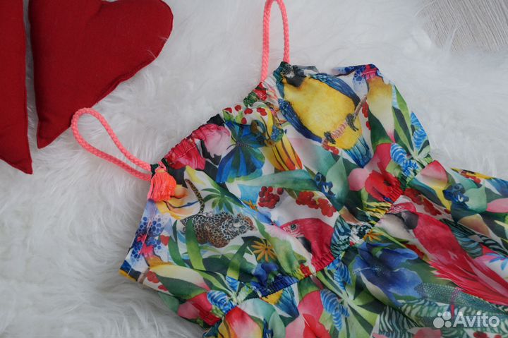 Яркое платье/сарафан H&M 104+