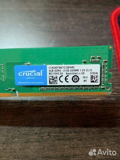 DDR4 4gb Crucial 2133MHz