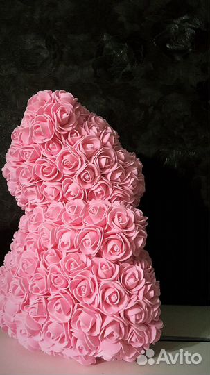 Новые мишки из роз 30 см уникальной формы