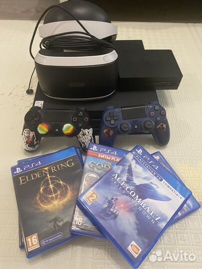 Sony playstation PS4 pro + шлем VR ревизия 2