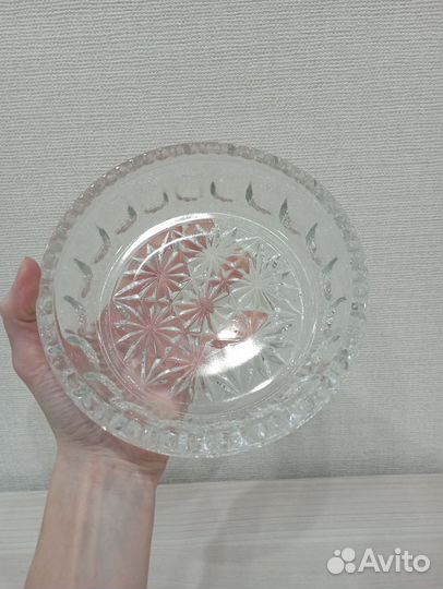 Конфетница пепельница стекло