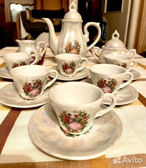 Кофейный сервиз фарфор 80 х годов