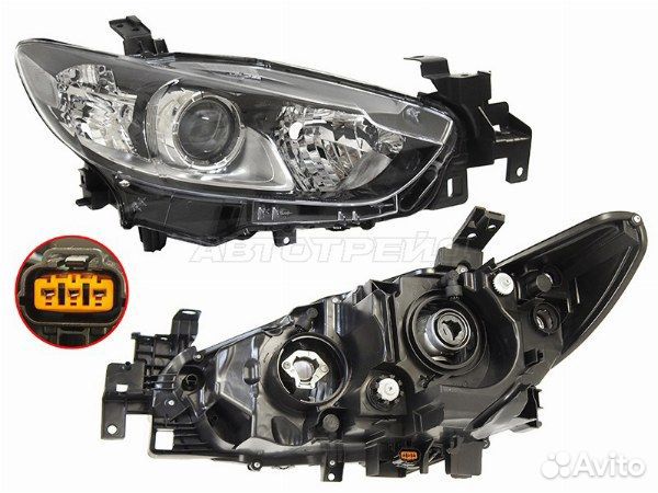 Фара mazda 6/atenza 12-15 RH галоген, под корректо