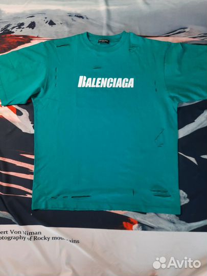 Футболка Balenciaga унисекс оригинал XS XL