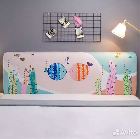 Чехол для изголовья кровати 200см