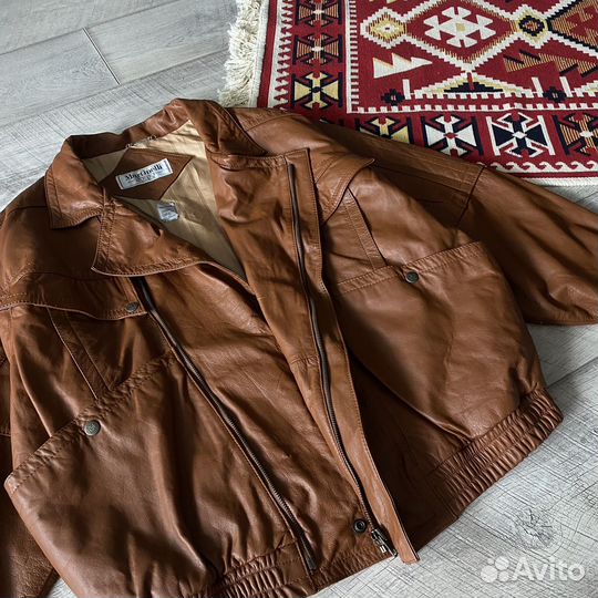 Кожаный Бомбер Martinelli Italy Leather Vintage