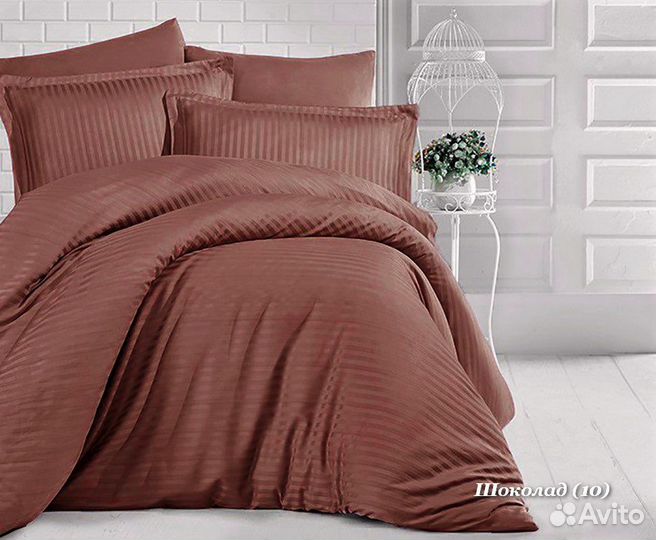 Белье постельное страйп сатин