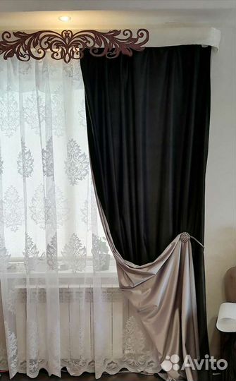 Тюль белоснежный, шторы