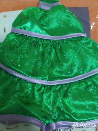 Карнавальный костюм для девочки 134 елочка