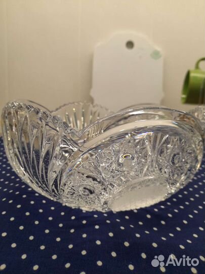 Вазы хрустальные ссср, Чехия, для салатов,фруктов