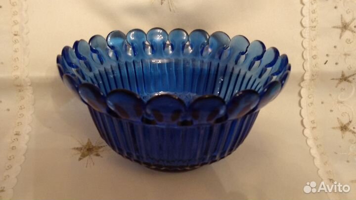 Конфетница, салатник, СССР цветное стекло