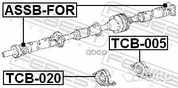 Подшипник опоры карданного вала TCB005 Febest