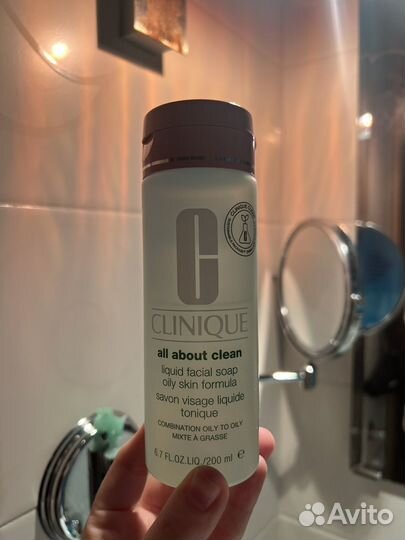 Clinique liquid facial soap oily skin жидкое мыло
