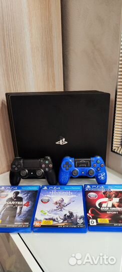 Sony playstation 4 PS4 pro 1tb с играми