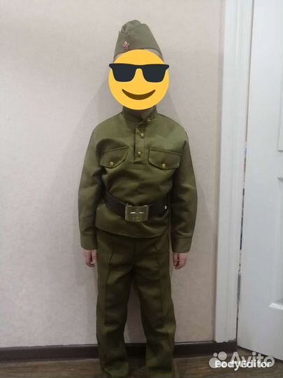 Детская военная форма для мальчика 116см