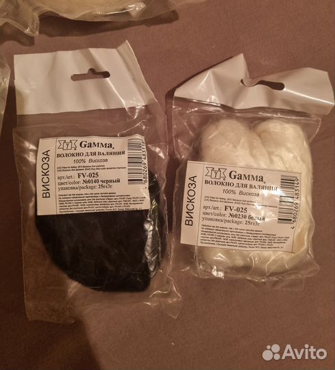 Шерсть для валяния, синтепух