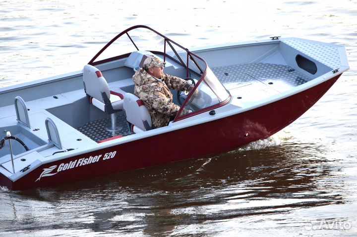 Новый катер алюминиевый Gold Fisher 520 DCM