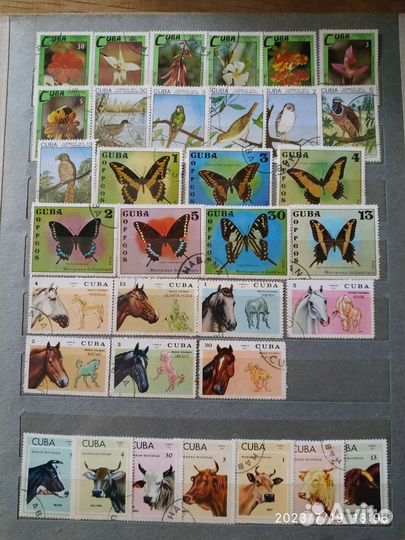 Почтовые марки из Бурунди и Кубы времëн СССР