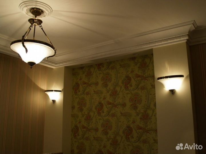 Установка люстры, бра, спотов. СПб