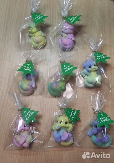 Дракончики из мыла ручной работы