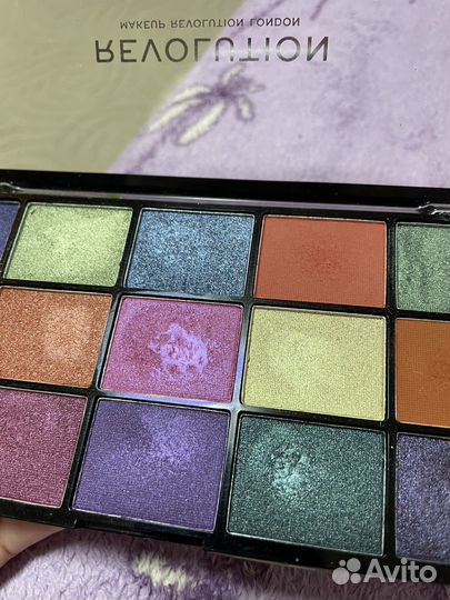 Палетка теней make up revolution reloaded