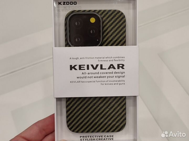 Чехол на iPhone 14 pro Kevlar k-doo, не Pitaka