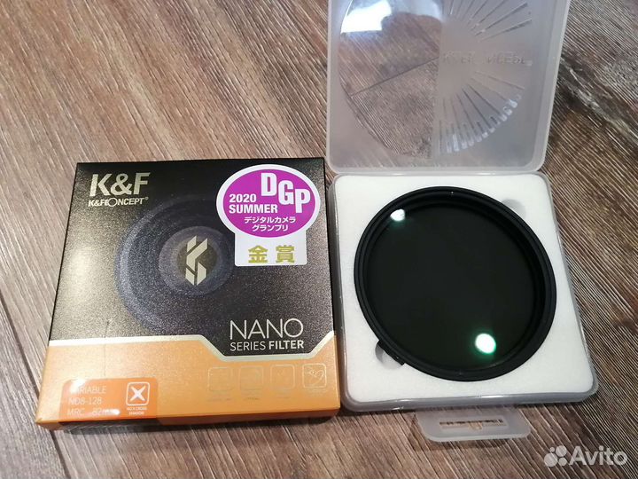 Светофильтр K&F Concept ND8-ND128 Nano-X 82mm