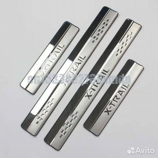 Накладки на пороги Nissan X trail