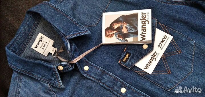 Джинсовая рубашка мужская Wrangler