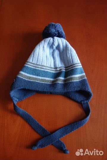 Двойная зимняя шапка для дошкольника