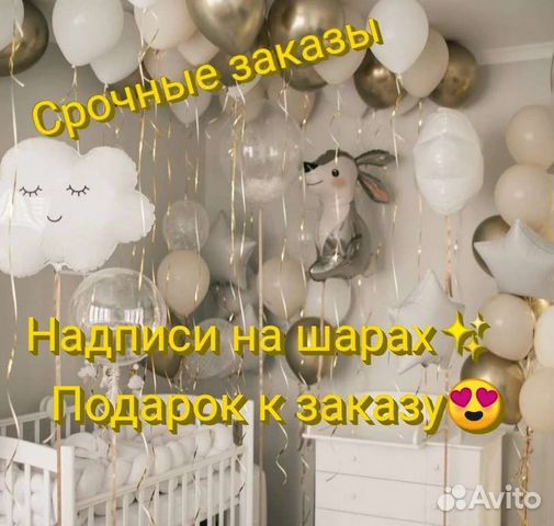 Воздушные шары на выписку из роддома с доставкой