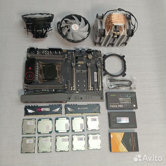 Сборка: jginyue X99 Titanium D4+Xeon e5+DDR4