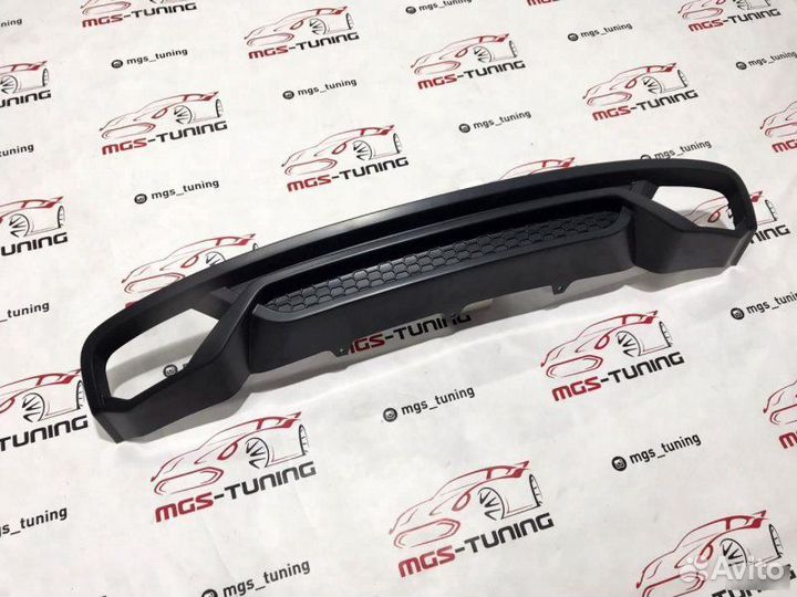 Диффузор на Audi A4 в стиле S4 2015-2019 ABT Стиль