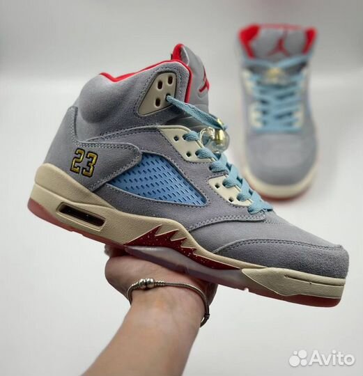 Nike air jordan 5 retro ice Blue x trophy room