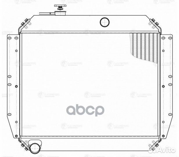 Радиатор охл. для а/м ЗИЛ 130 (алюм.) (LRc 0630)