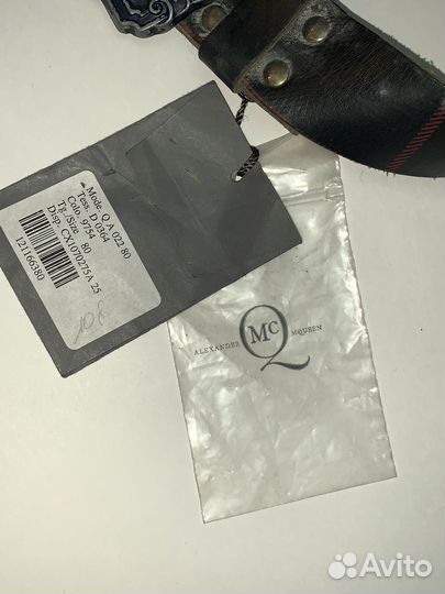 Alexander mcqueen винтажный ремень