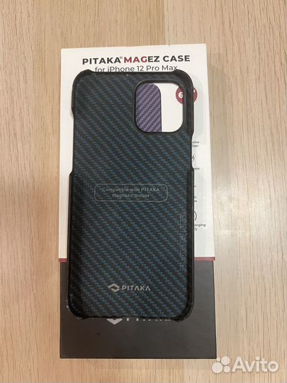 Чехол + держатель pitaka на iPhone 12 pro max