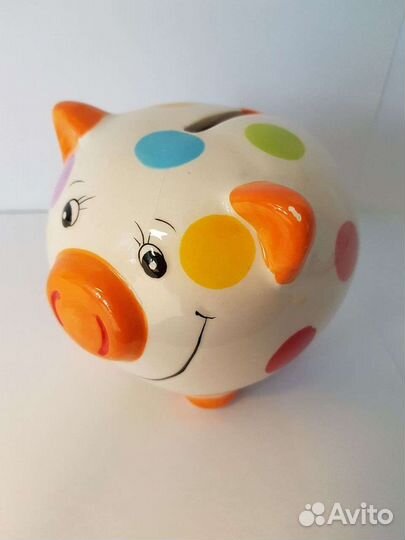 Копилка фарфоровая цветная