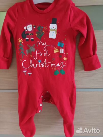 Новогодние костюмы для малышей 1-3 мес