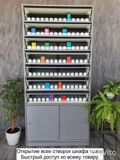 Шкаф для сигарет на 105 позиций с накопителем свет