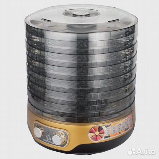 Сушилка для овощей Мастерица EFD-3070 черно-золоти