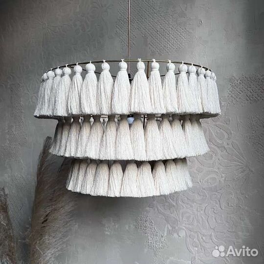 Абажур 60 см с кистями